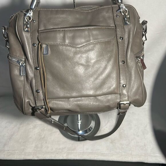 Rebecca Minkoff Gray Leather Satchel - Picture 7 of 16